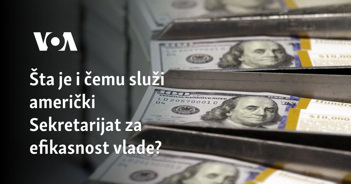 Šta je i čemu služi američki Sekretarijat za efikasnost vlade?